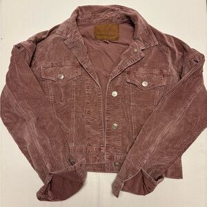 American Eagle Outfitters Pink Jean Jacket Retro Style